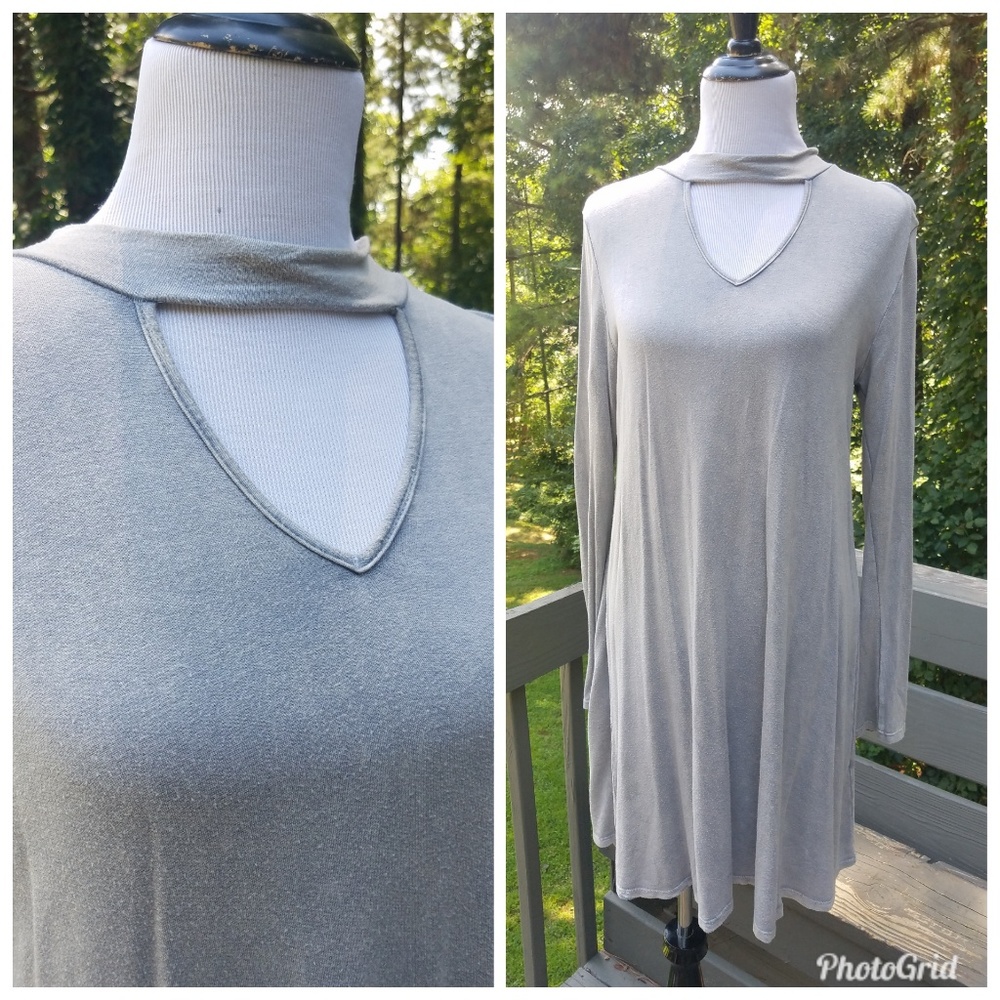 Primi women's long sleeved gray dress